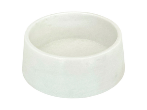 Marble food bowl | Crystal White