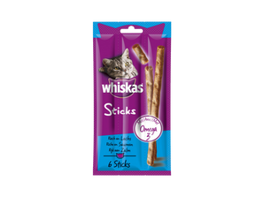 Whiskas Salmon Sticks - 6 Pack