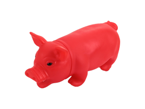 Squeaky Dog Chew Toy - Pig Design