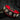 "Bijou" collar black & red-0